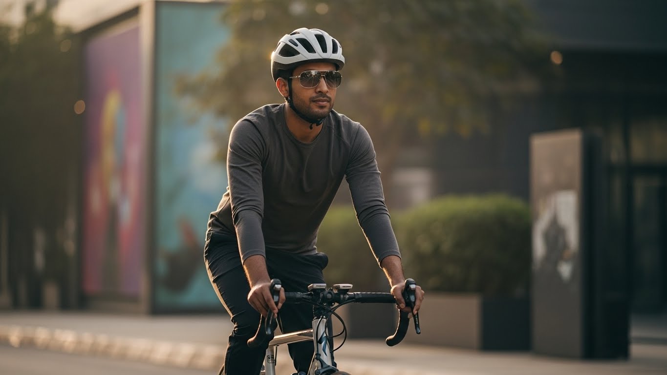 Cycling for cardiovascular health and fitness.